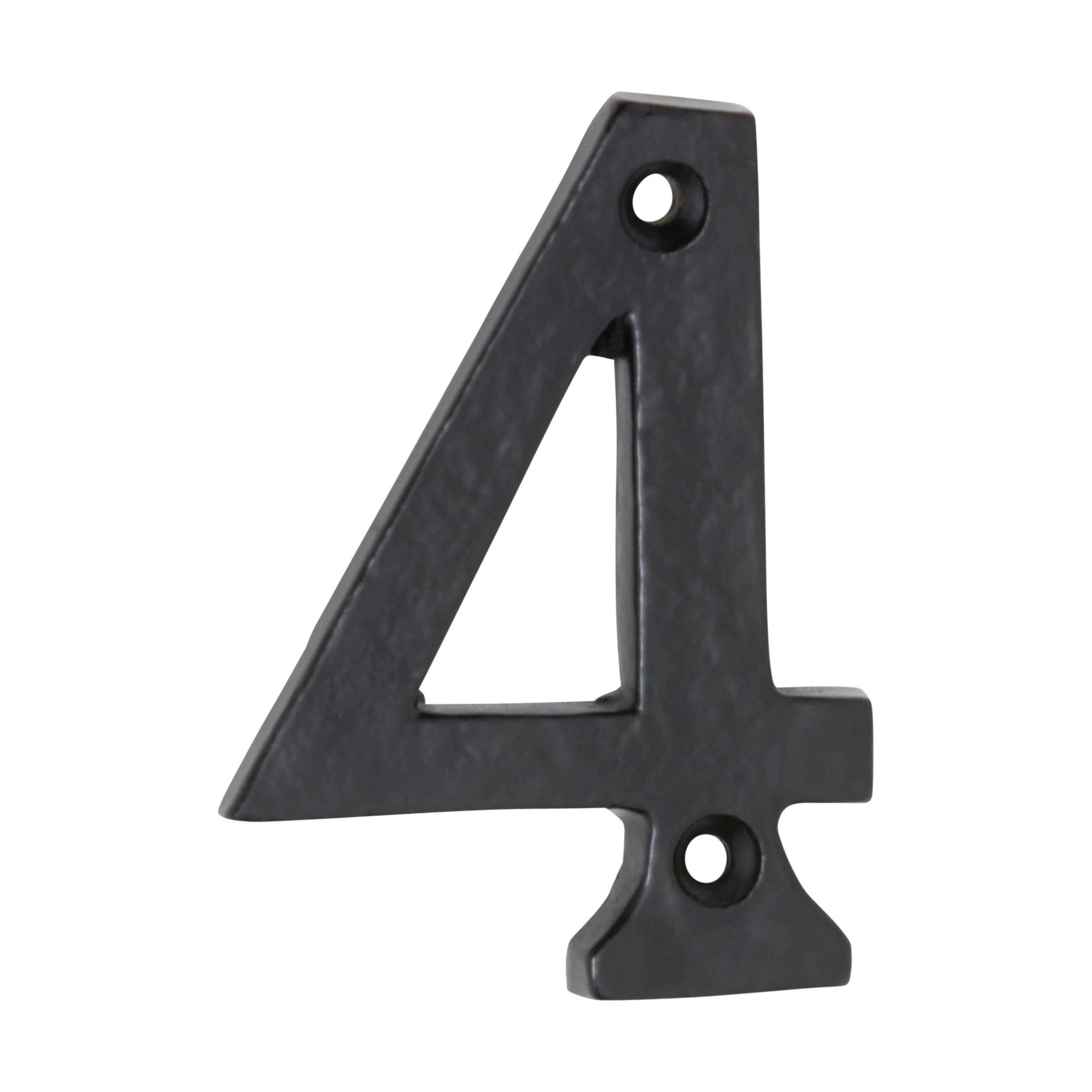 1894 Numeral 4 Iron Matte Black H75mm