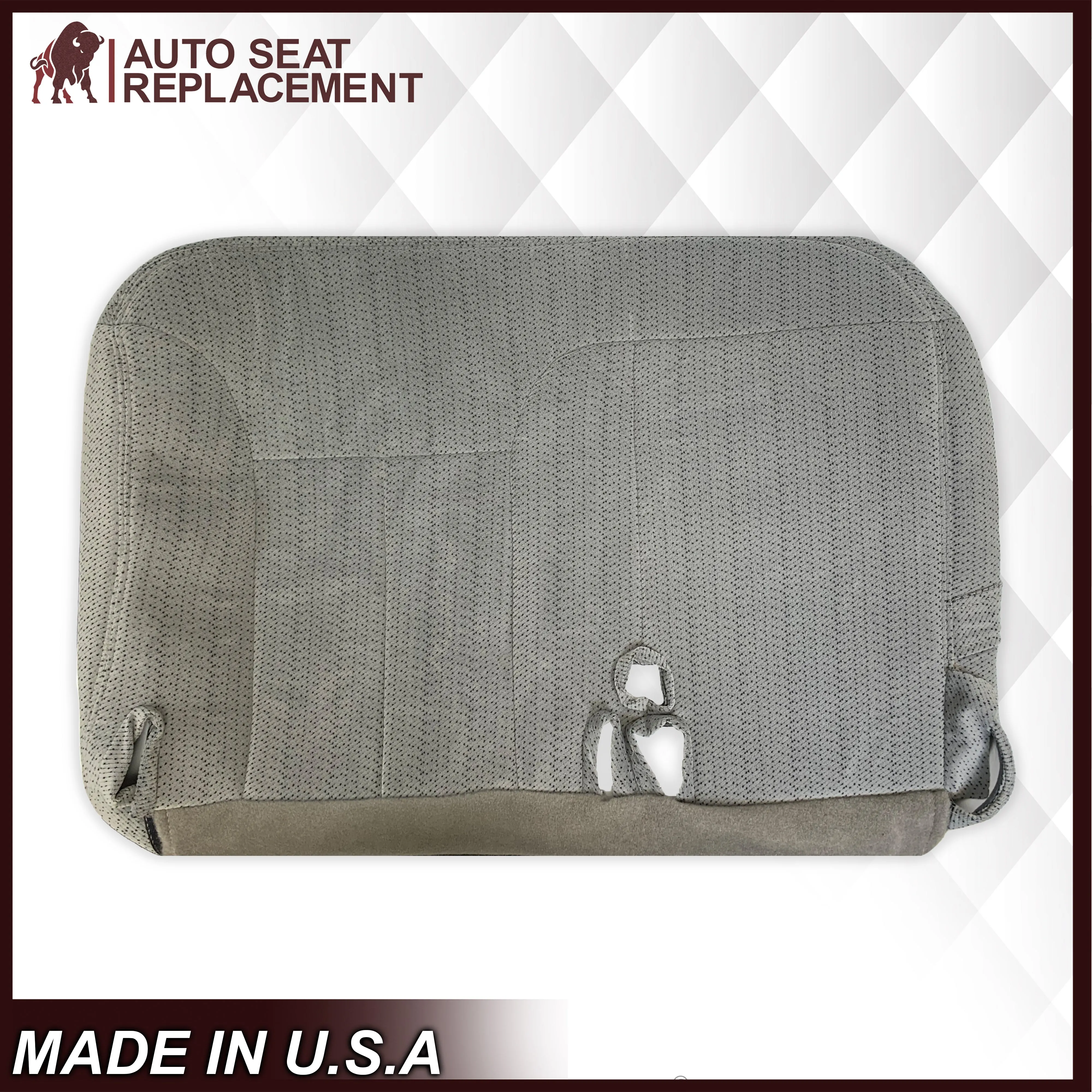 1995 - 1999 Chevy Tahoe & Suburban Gray Cloth 60/40 Replacement Front Seat Covers (Pewter Gray)