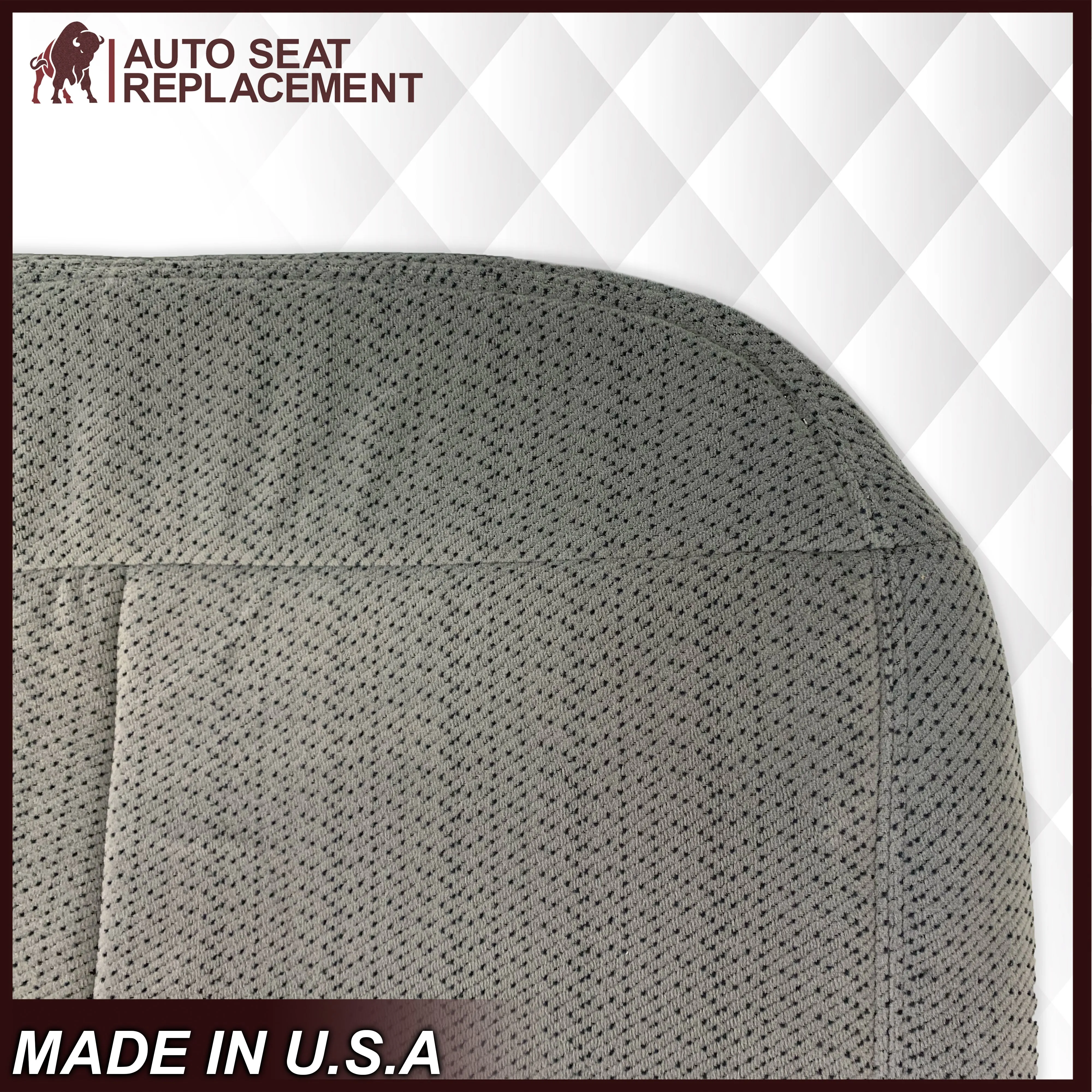 1995 - 1999 Chevy Tahoe & Suburban Gray Cloth 60/40 Replacement Front Seat Covers (Pewter Gray)