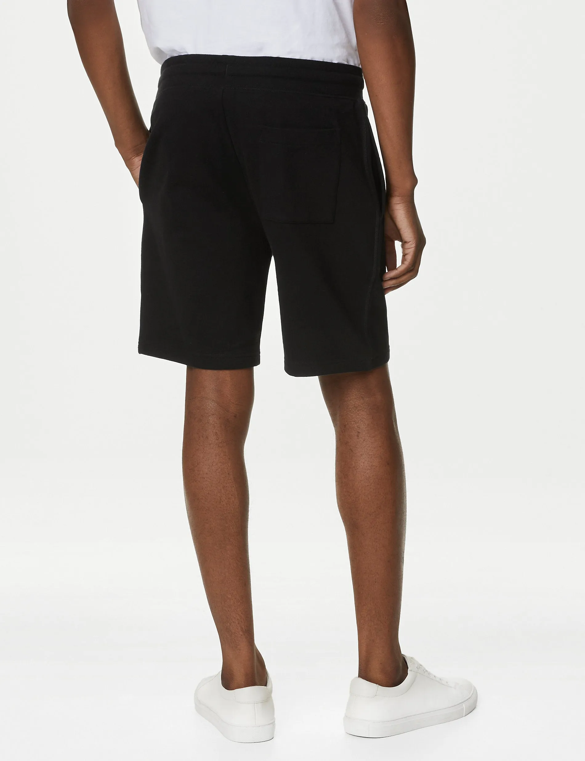 2 pairs of Marks & Spencer pure cotton jersey shorts, black mix