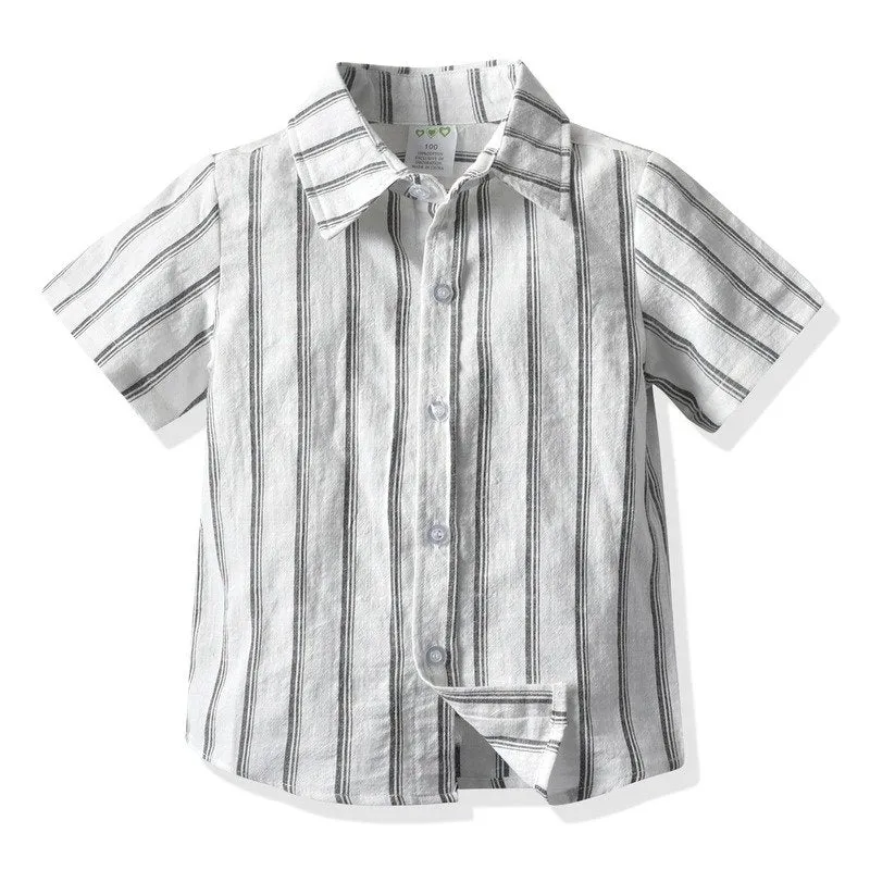 4-Piece Gentleman Bow Tie Shirt and Suspender Shorts Set
