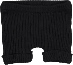 Analogie By Lil Legs Black Knit Shorts