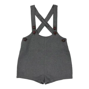 Analogie Suspender Shorts - Gray