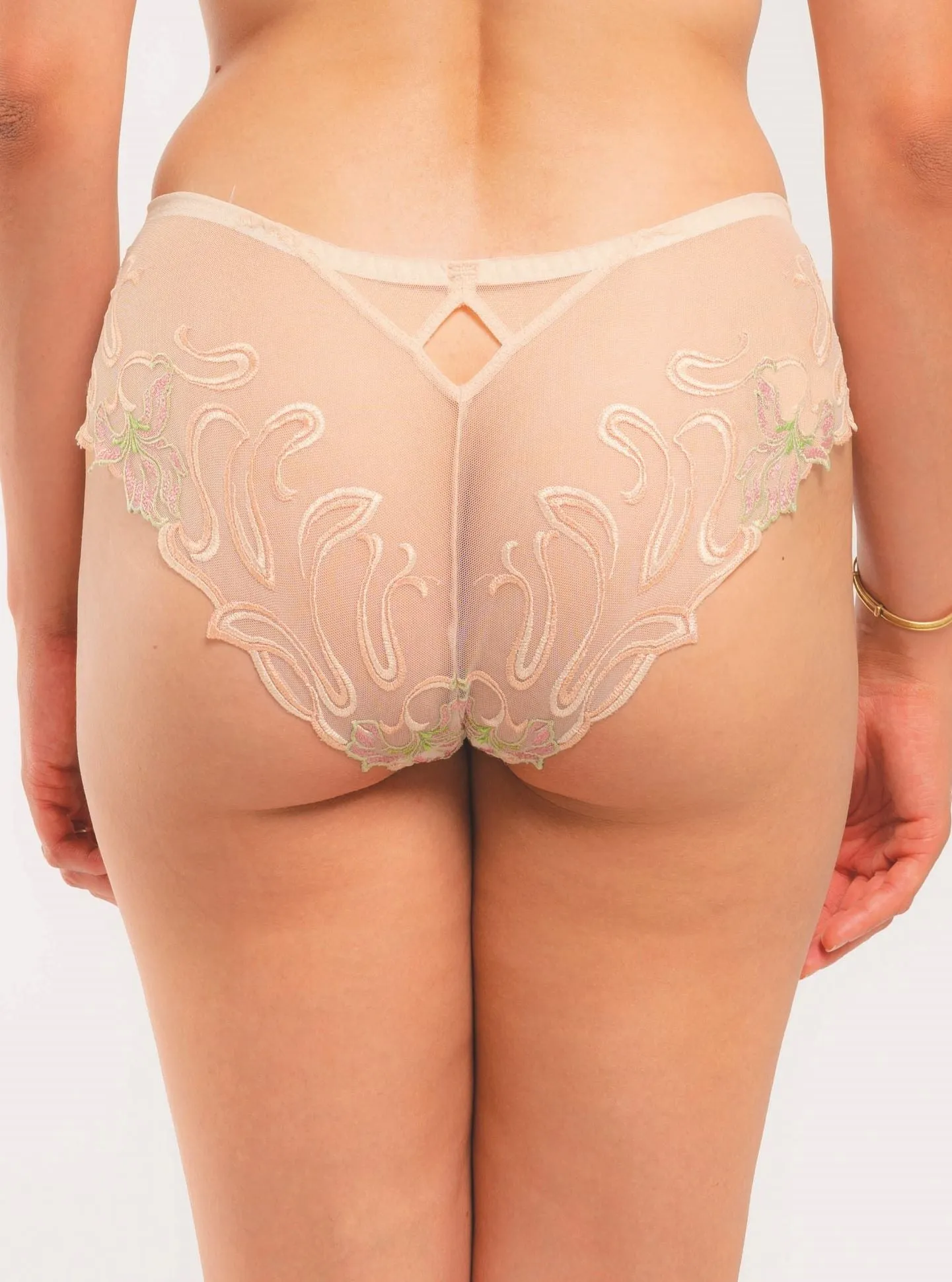 Arabesque Design Embroidered Shorty