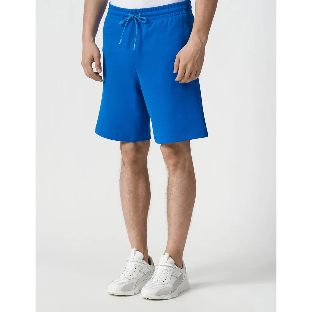 Bikkembergs Blue Cotton Men Short