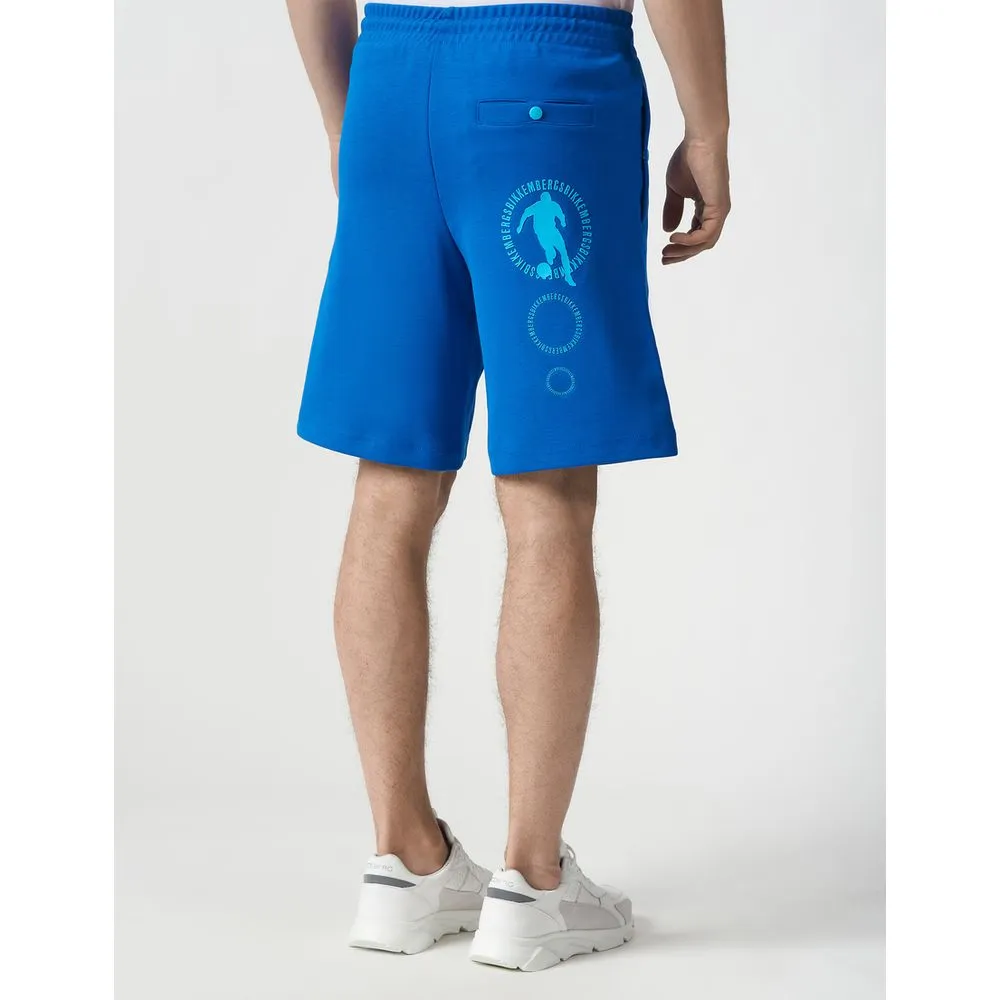 Bikkembergs Blue Cotton Men Short