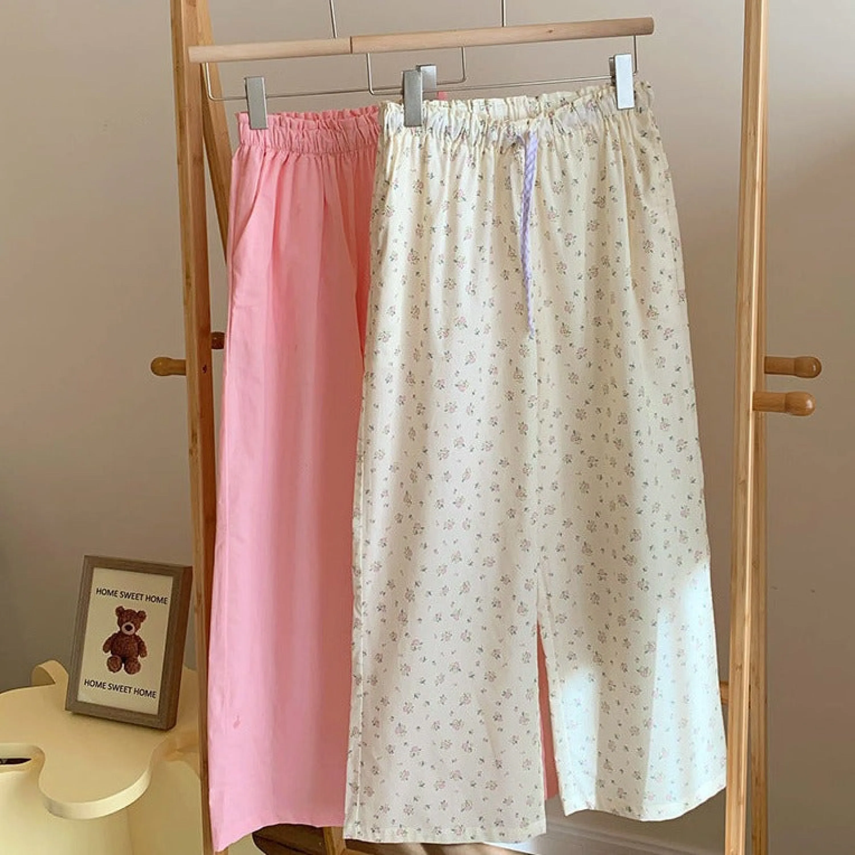 Blossom Floral Shorts Lounge Bottoms / Pink