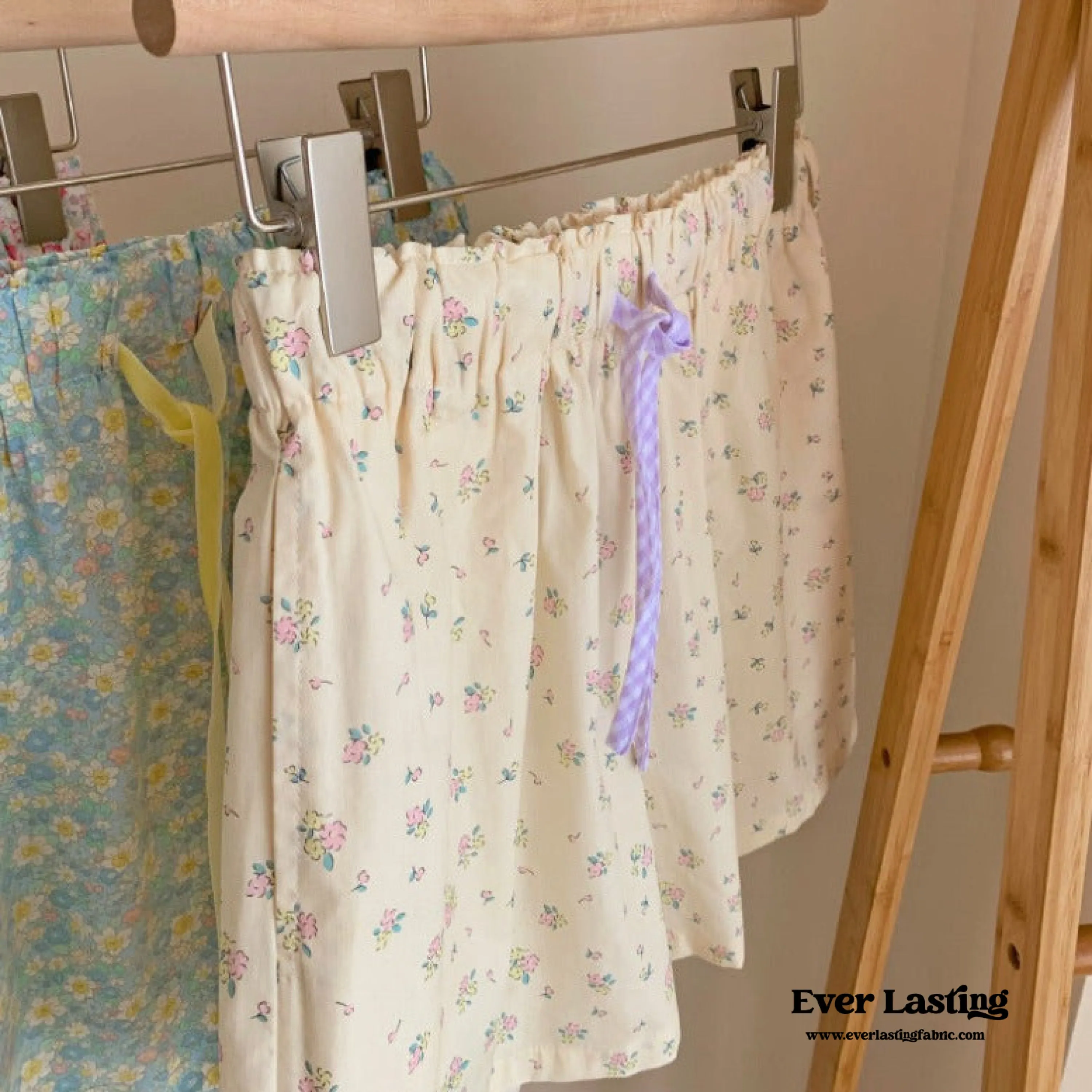 Blossom Floral Shorts Lounge Bottoms / Pink