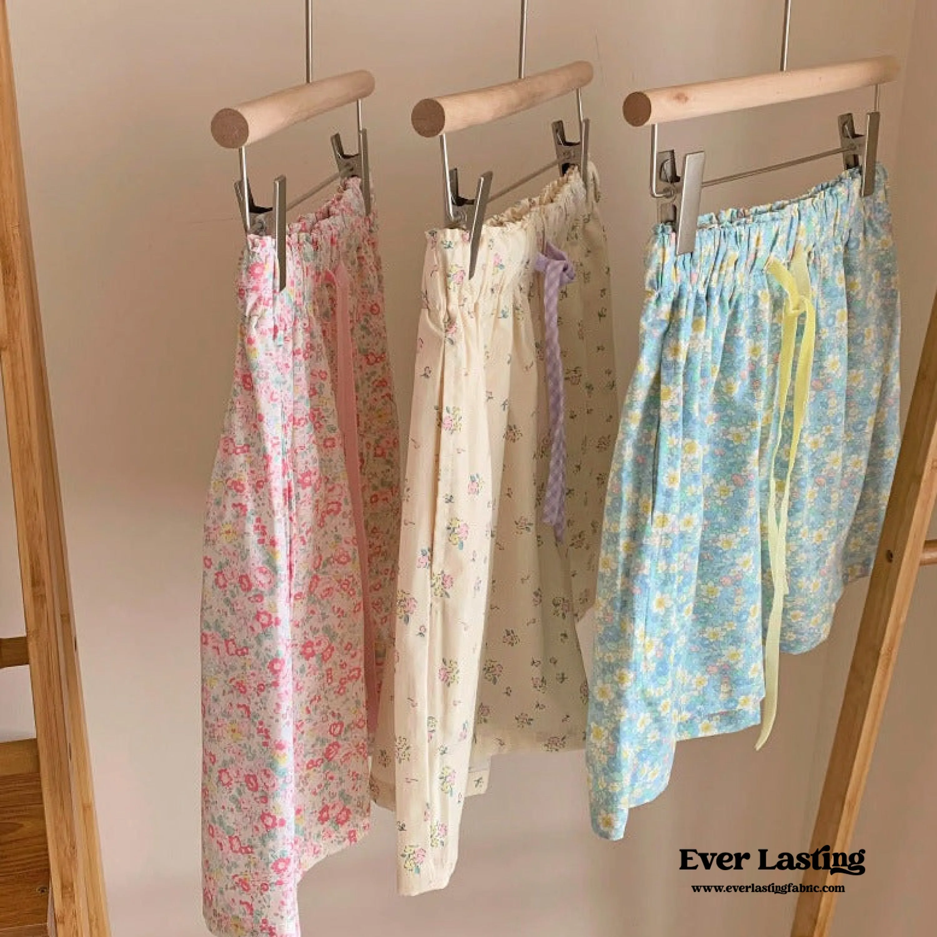 Blossom Floral Shorts Lounge Bottoms / Pink