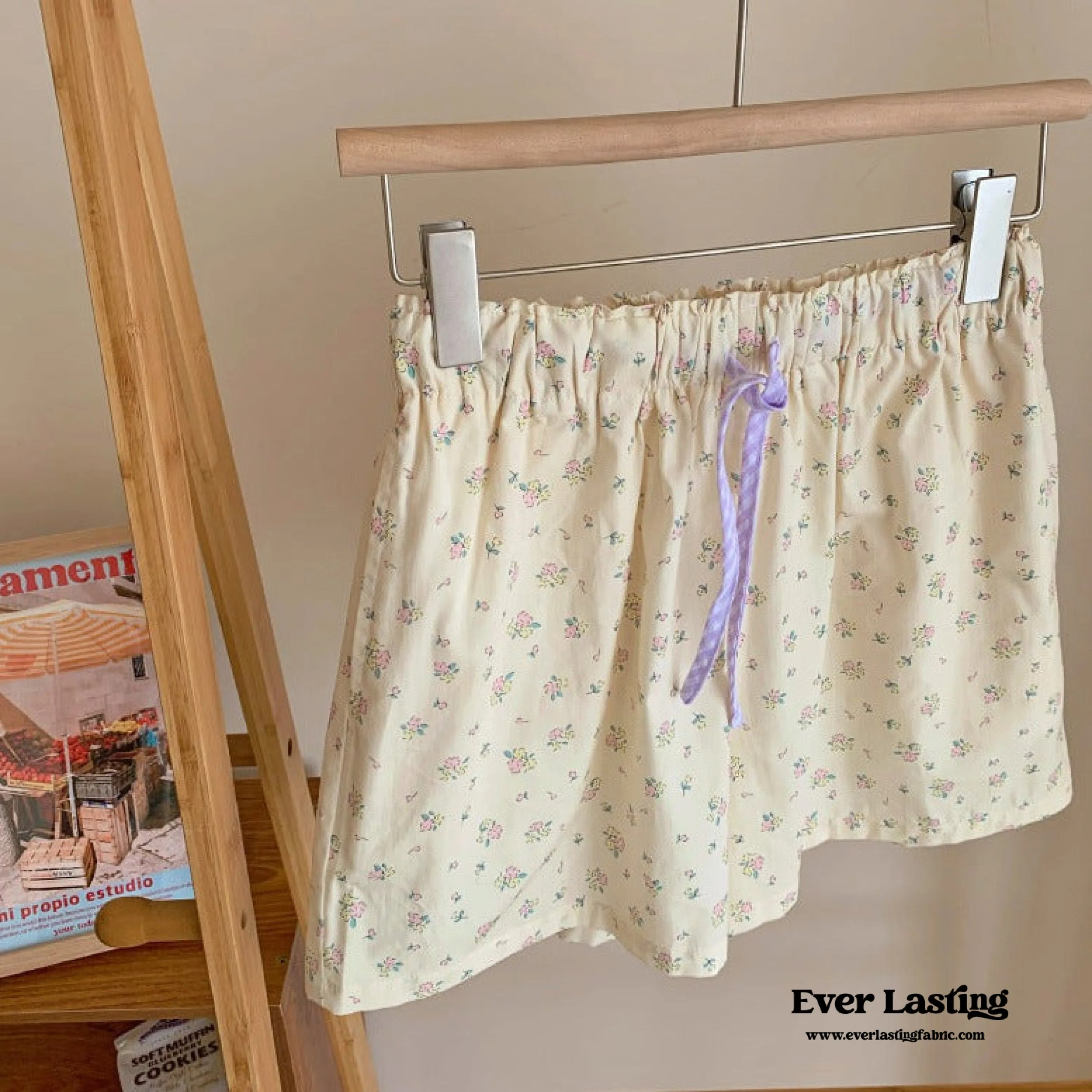 Blossom Floral Shorts Lounge Bottoms / Pink