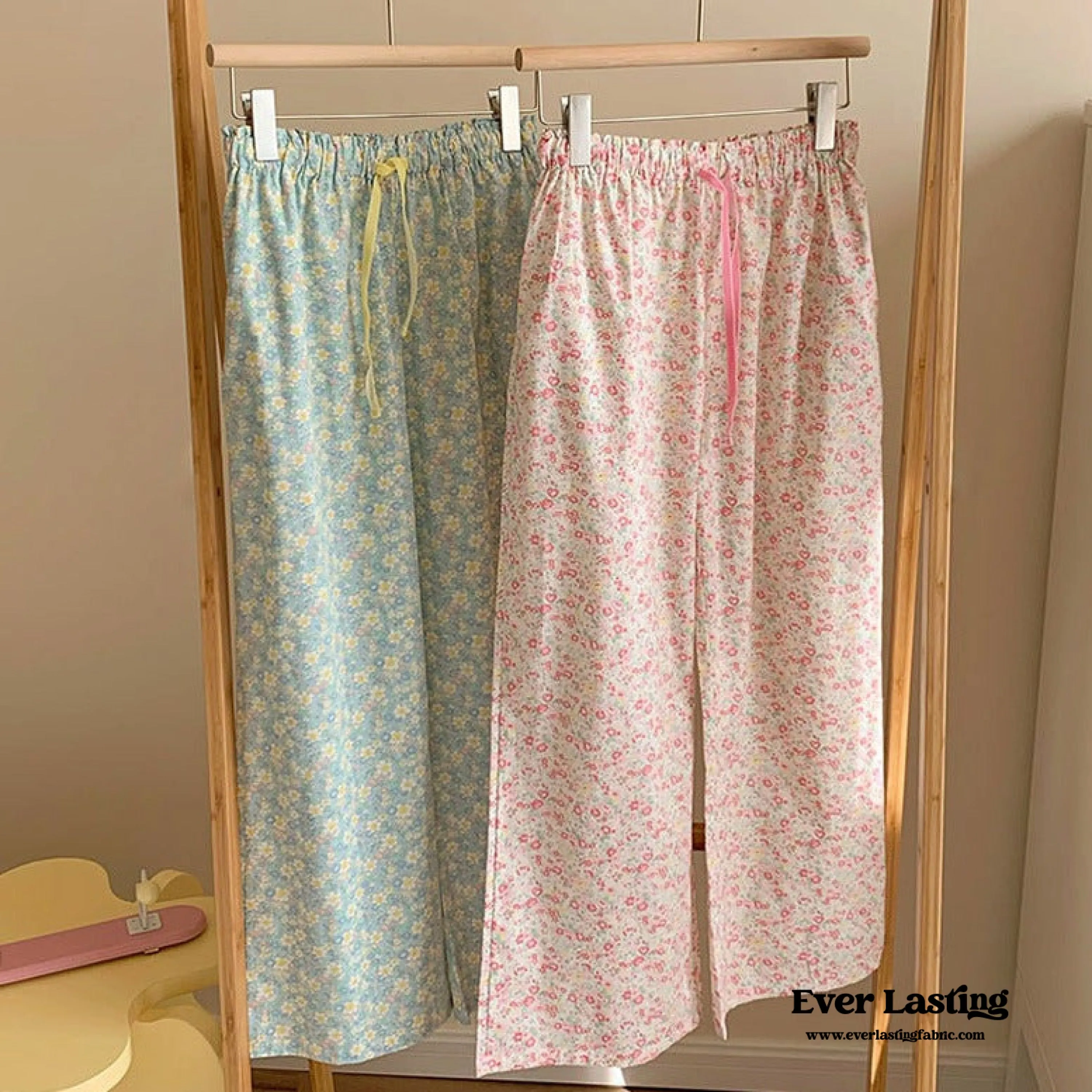 Blossom Floral Shorts Lounge Bottoms / Pink