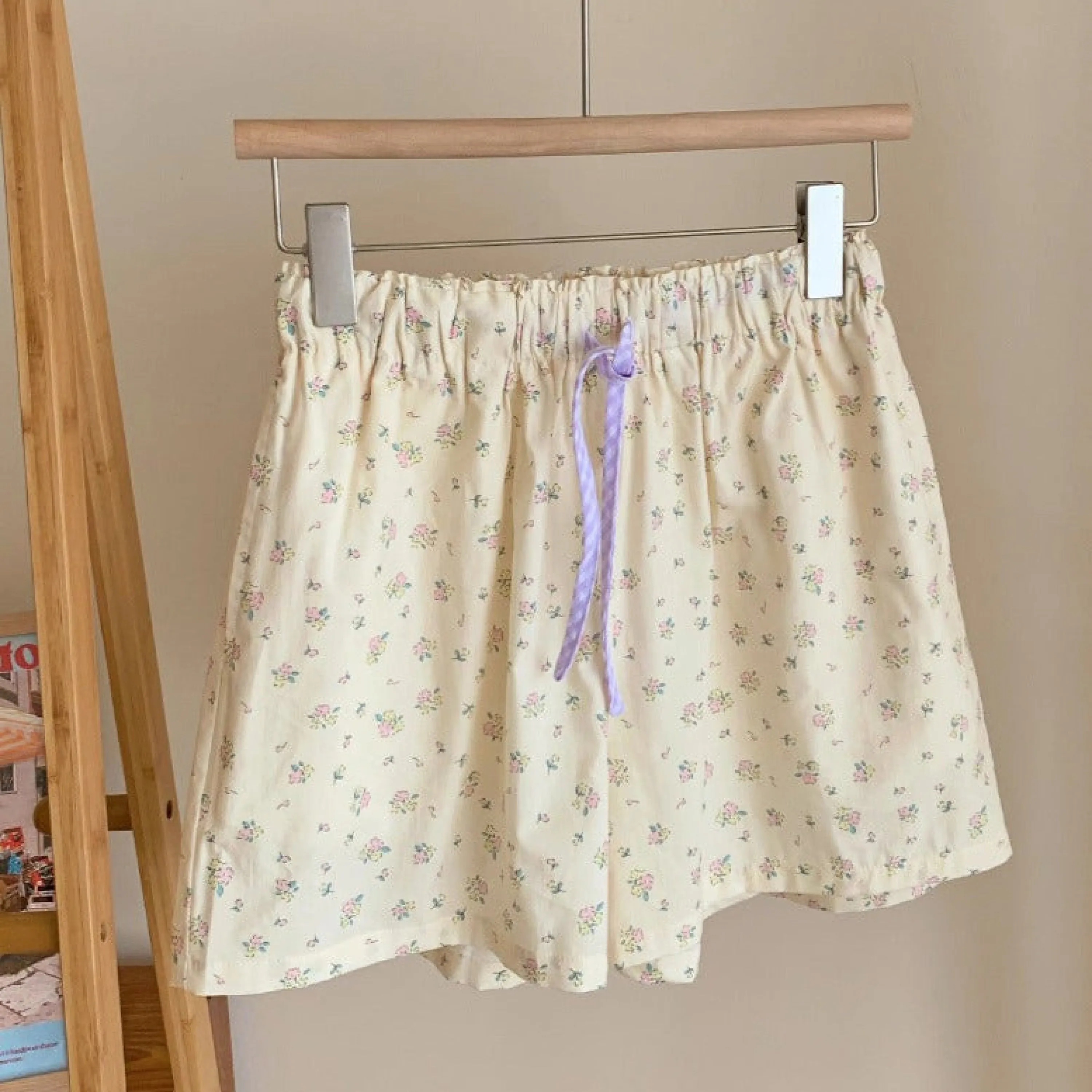 Blossom Floral Shorts Lounge Bottoms / Pink