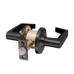 Brava Metro EL Series Passage Lever Set 70mm Backset Matt Black