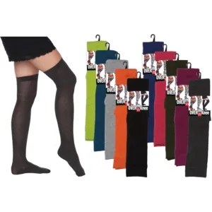Calcetines de la rodilla de colores