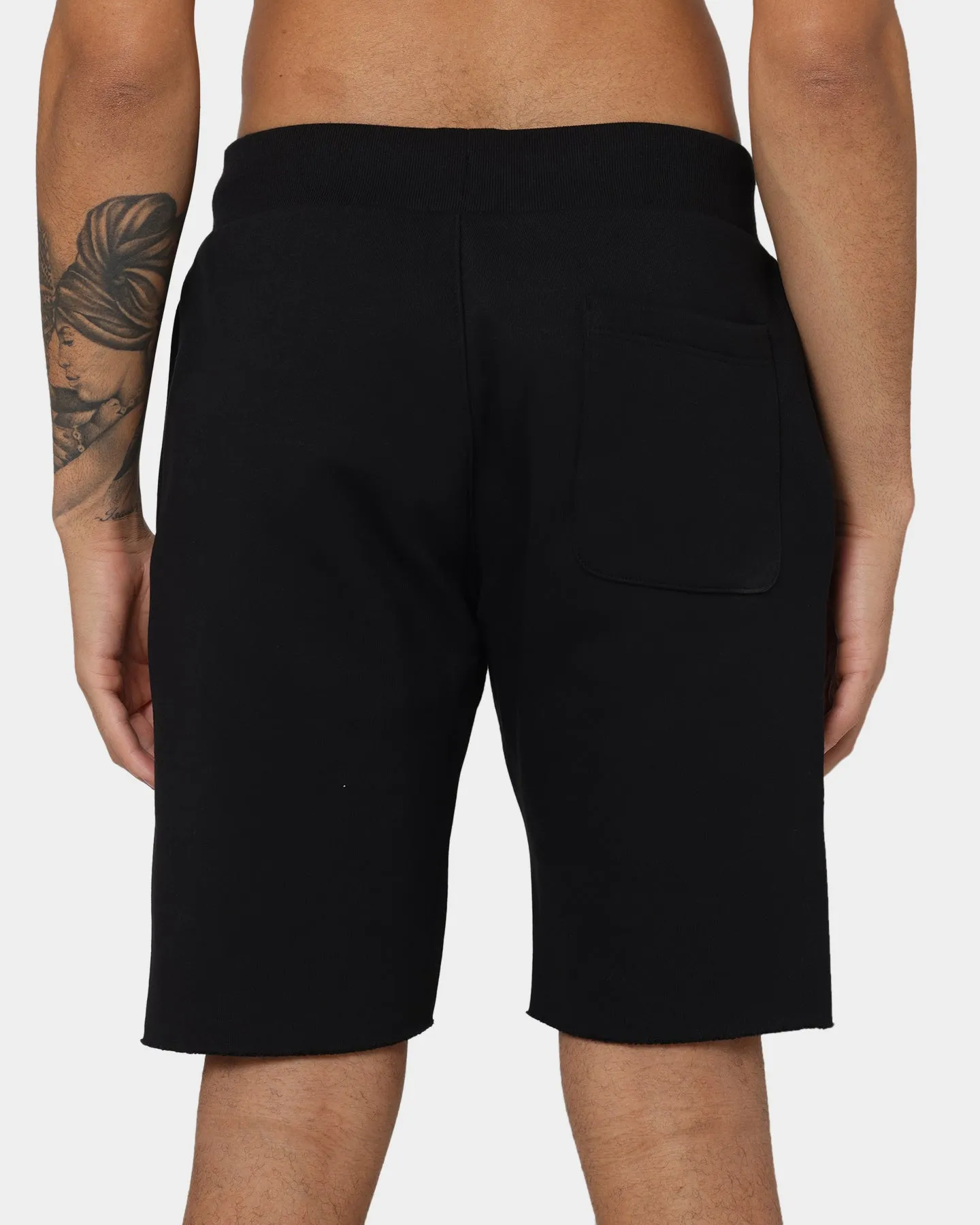 Champion Reverse Weave Rose Embroidery Shorts Black