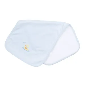 Darling Ducklings Burp Cloth - Light Blue