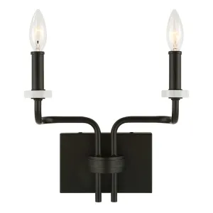 Ebony Elegance Two-Light Sconce