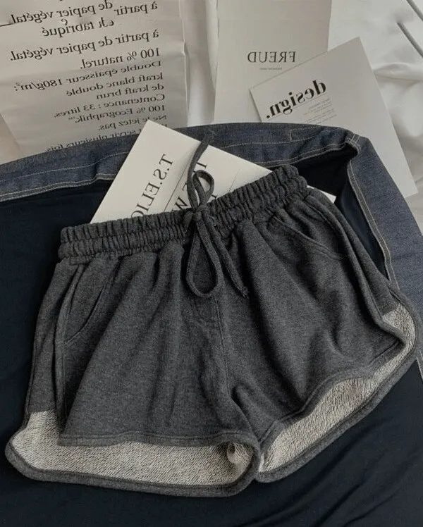 Fashionable Women's High Waist Loose Shorts with Elastic - SF0180