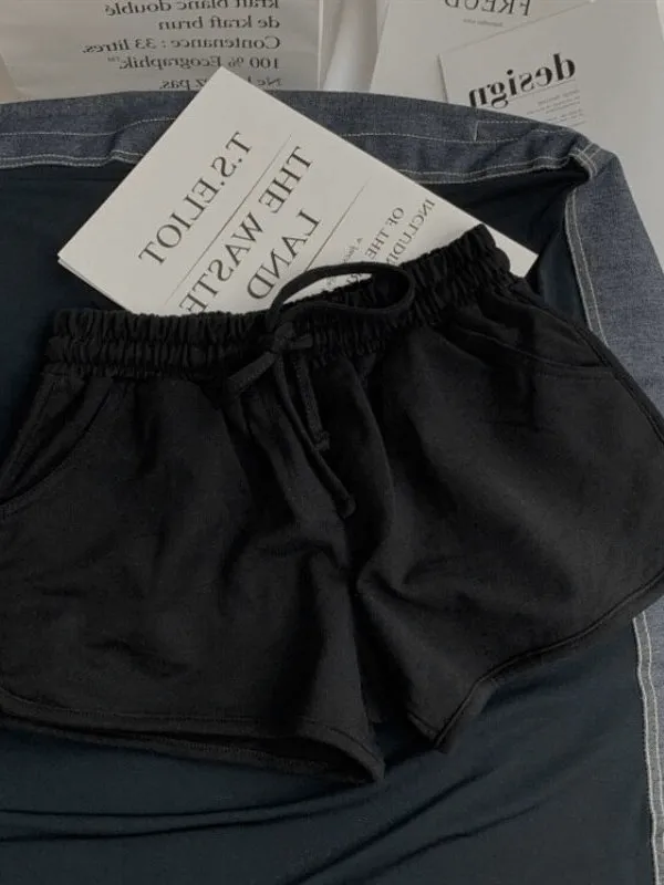 Fashionable Women's High Waist Loose Shorts with Elastic - SF0180