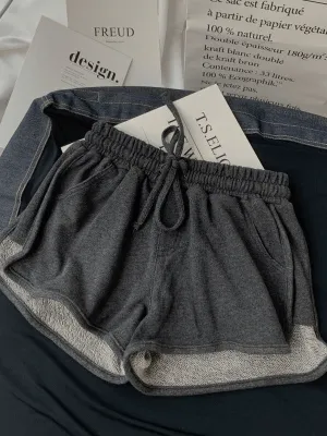 Fashionable Women's High Waist Loose Shorts with Elastic - SF0180