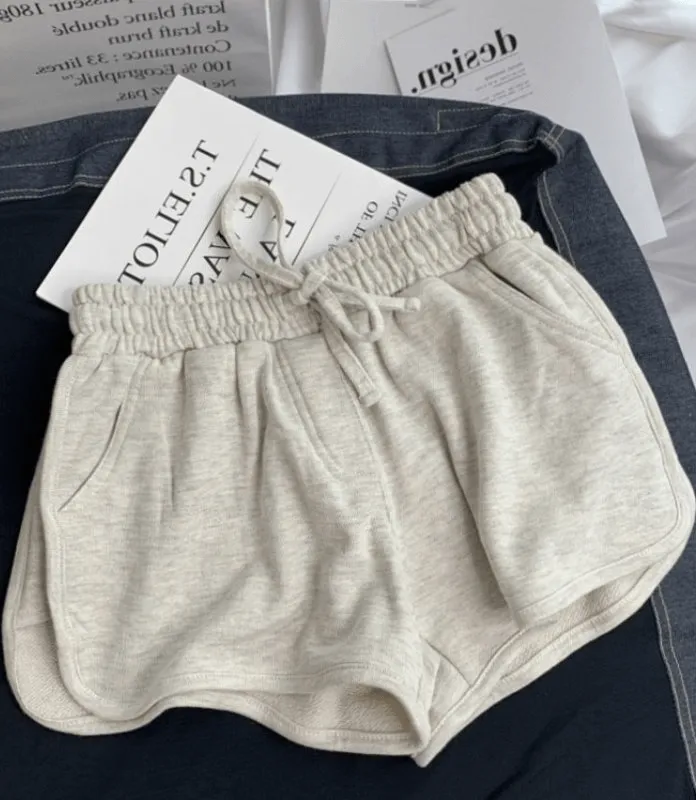 Fashionable Women's High Waist Loose Shorts with Elastic - SF0180