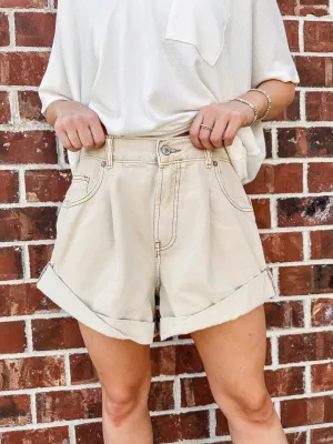 Free People Danni Short-- Ecru