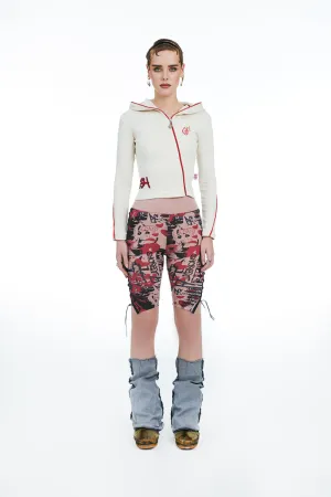 High  Waist Shorts Printed