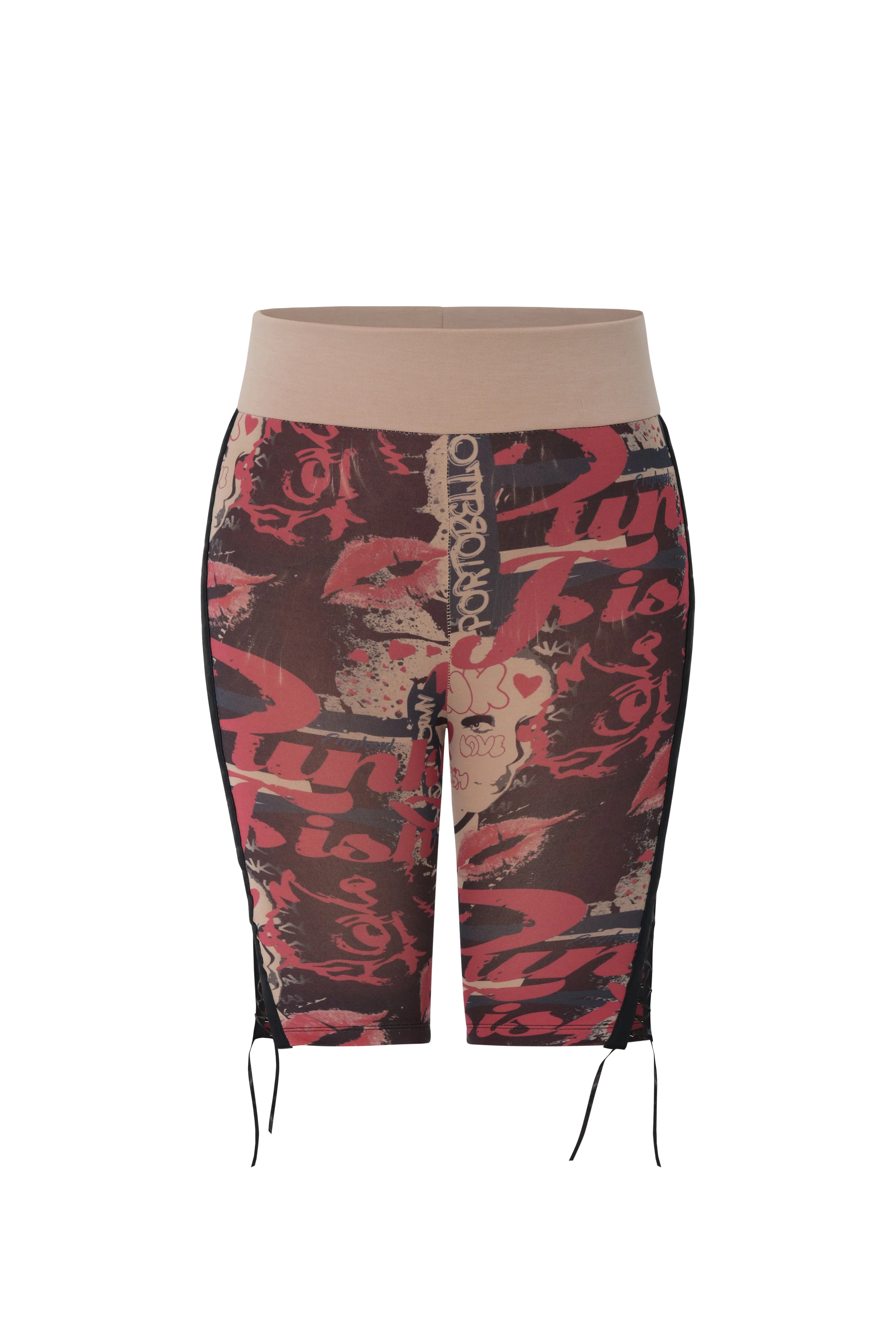 High  Waist Shorts Printed