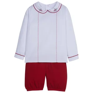 Holly Feathered Stitch Short Set