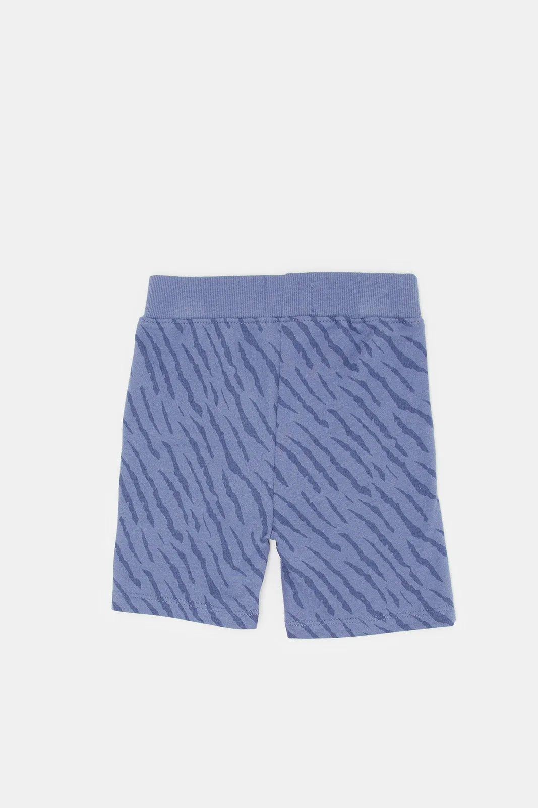 Infant Boys Blue Printed Active Short