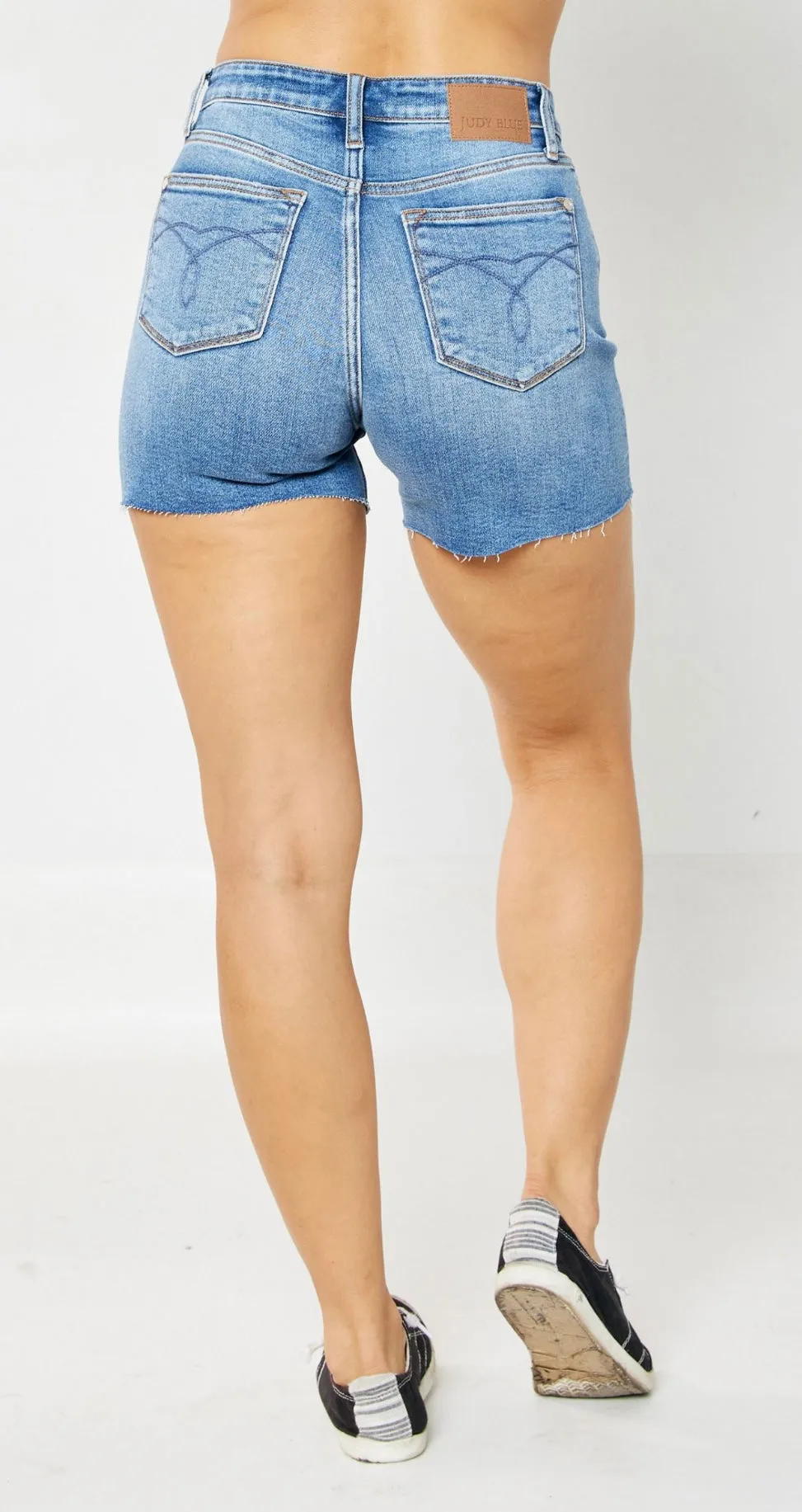 JUDY BLUE STRETCH HIGH WAIST JEAN SHORTS