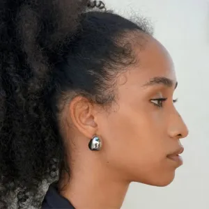 Kane Dome Drop Earring Silver