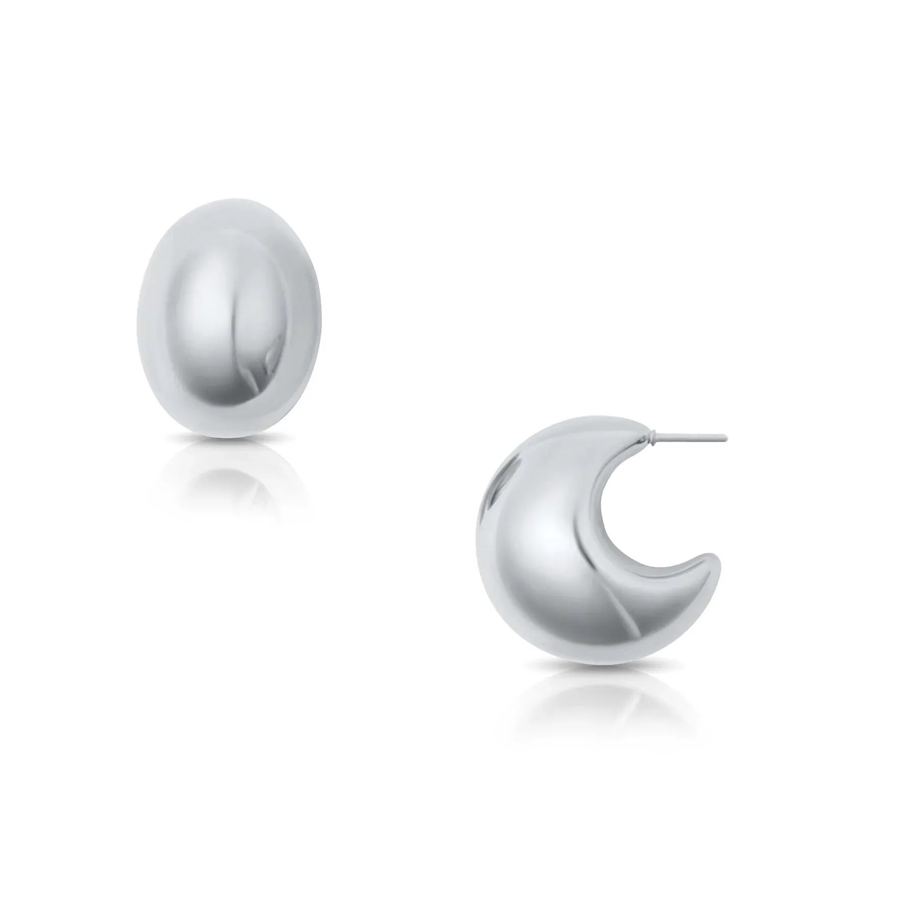 Kane Dome Drop Earring Silver