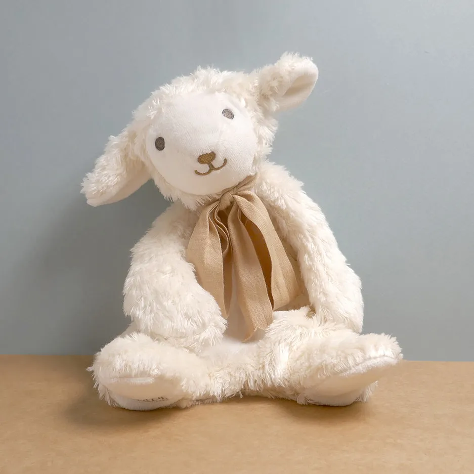 Lamb Comforter Toy - Organic Cotton - Cream/ Buff - 30cm- ***SOLD OUT PRE-ORDER FOR END JANUARY 2025 DELIVERY***