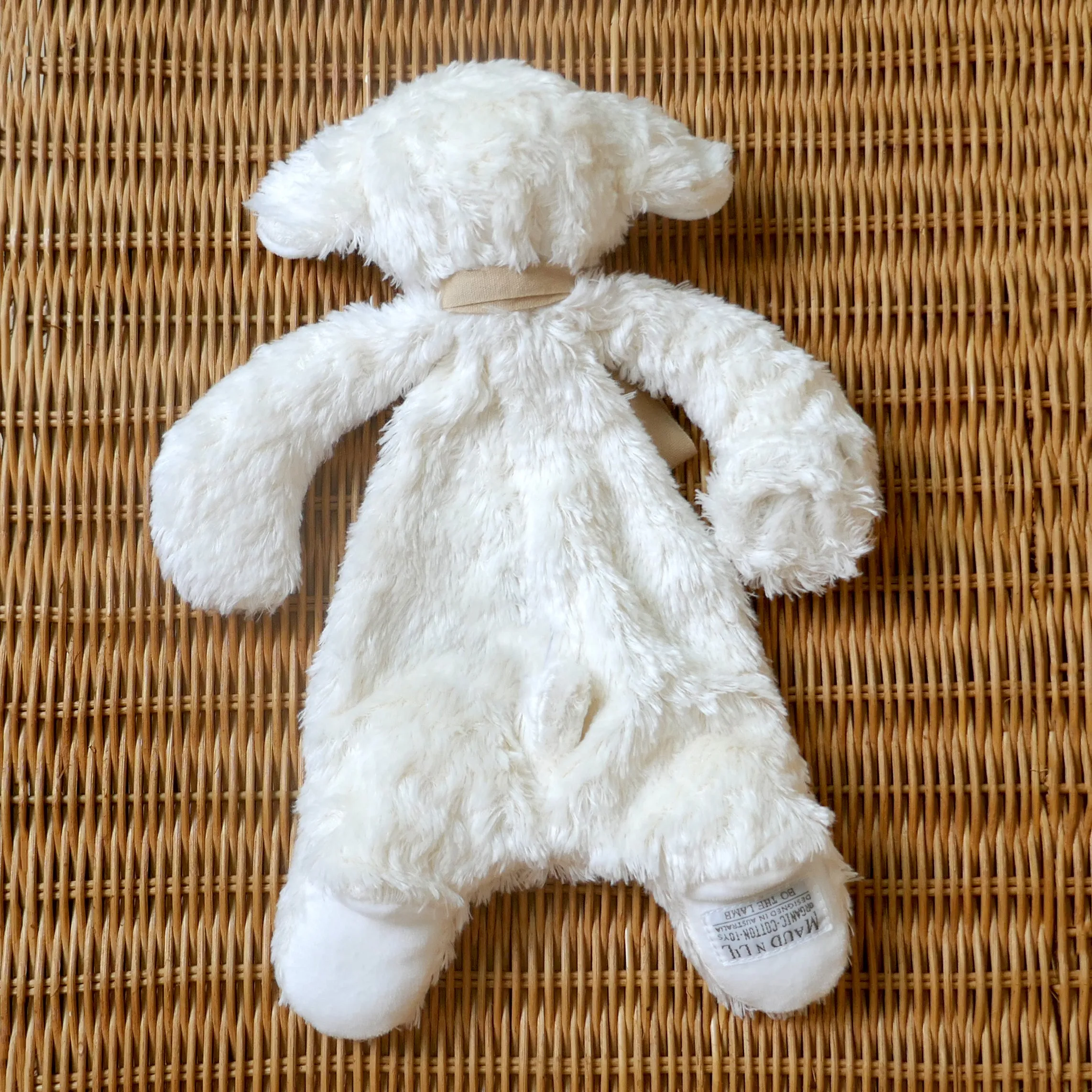 Lamb Comforter Toy - Organic Cotton - Cream/ Buff - 30cm- ***SOLD OUT PRE-ORDER FOR END JANUARY 2025 DELIVERY***