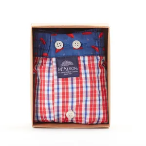M4417 - Checkered red & blue