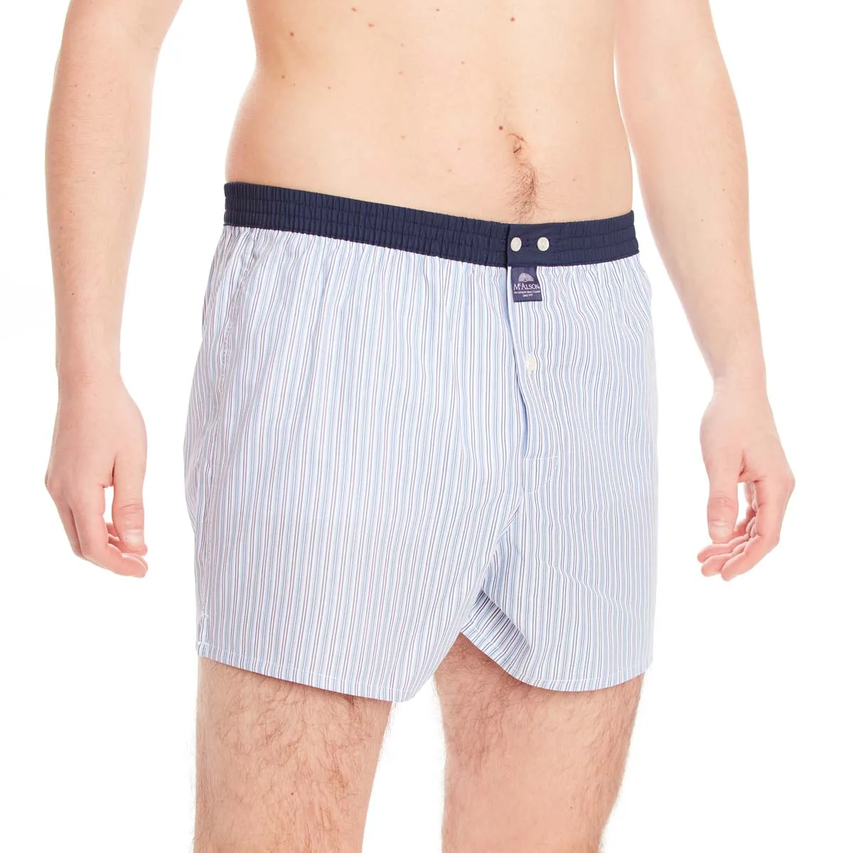 M4644 - Striped blue & white