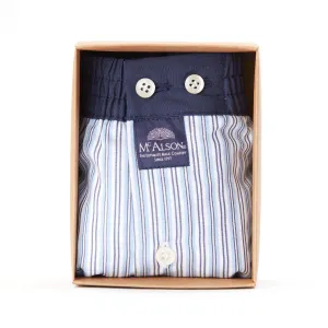 M4644 - Striped blue & white