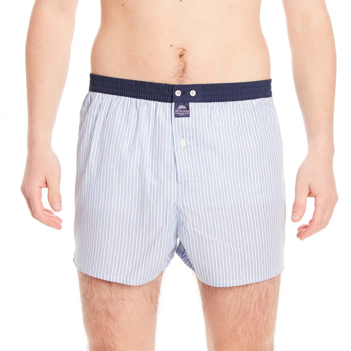 M4644 - Striped blue & white