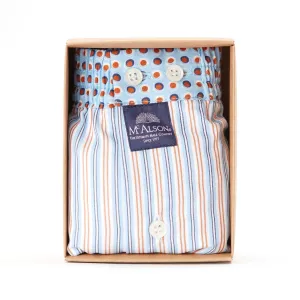 M4647 - Striped blue & brown