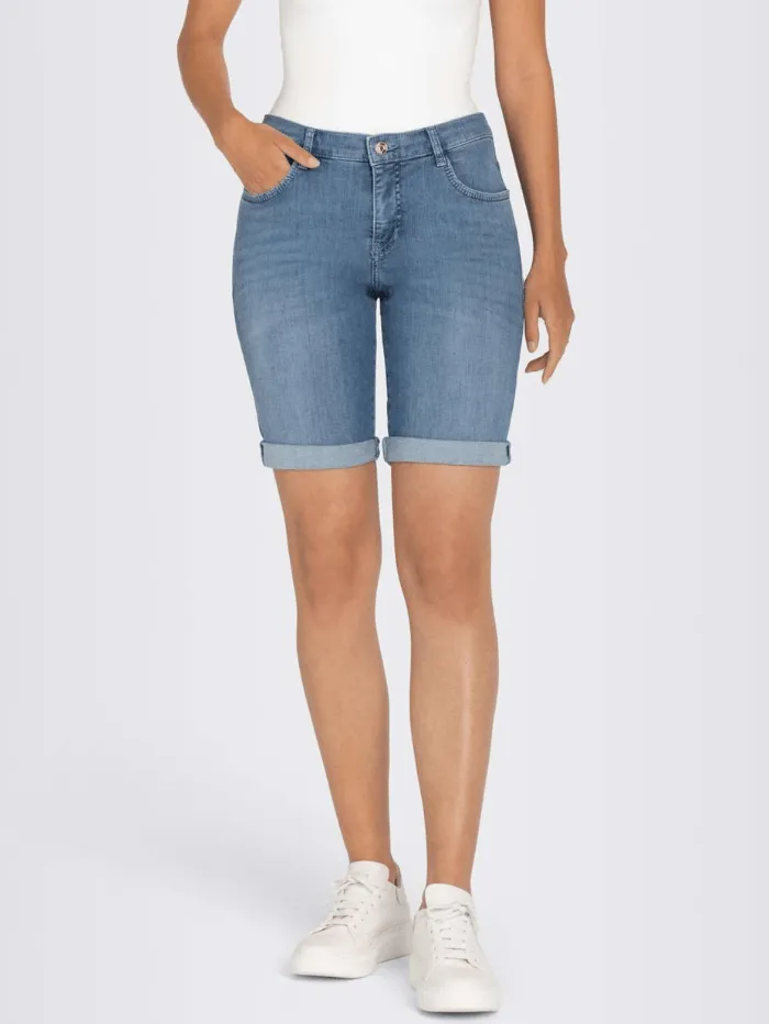 Mac Shorty Summer Blue Wash Denim Shorts 2387 0393 D531