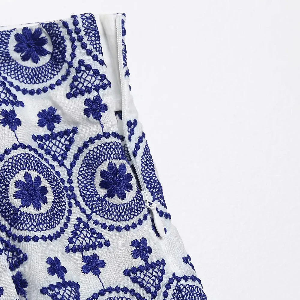 Maci Blue Vintage Boho Shorts