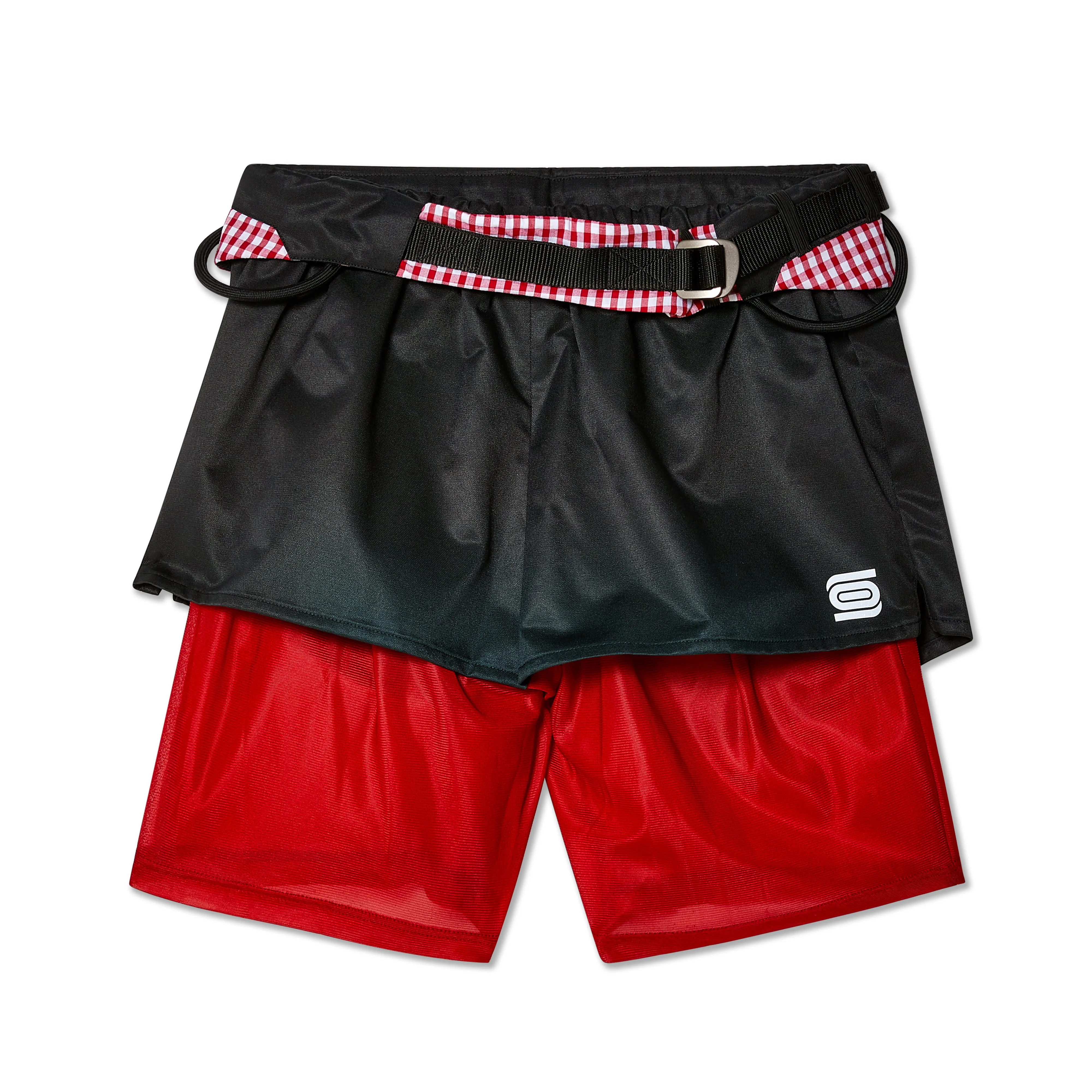 Olly Shinder - Men's Climbing Skort - (Black/Gingham)