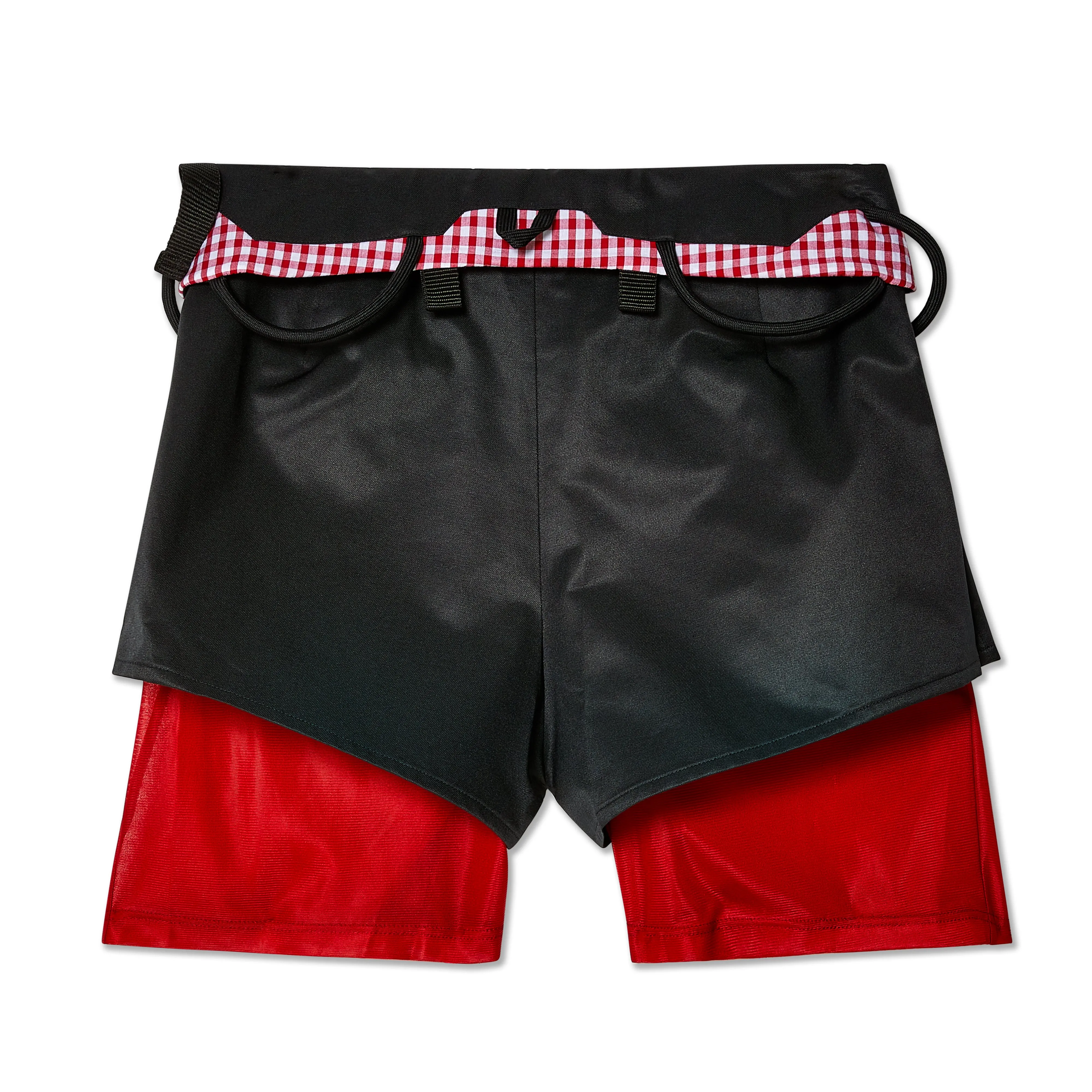 Olly Shinder - Men's Climbing Skort - (Black/Gingham)