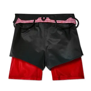 Olly Shinder - Men's Climbing Skort - (Black/Gingham)