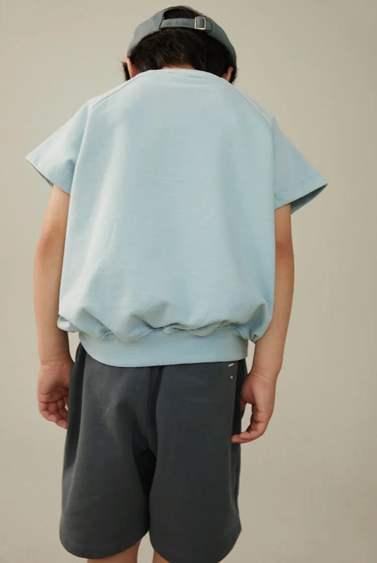 Organic Long Shorts "Blue Grey"