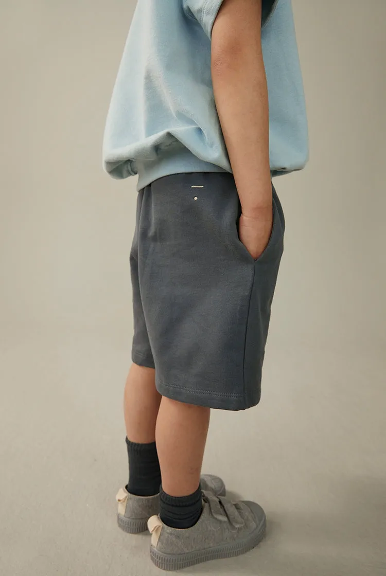 Organic Long Shorts "Blue Grey"
