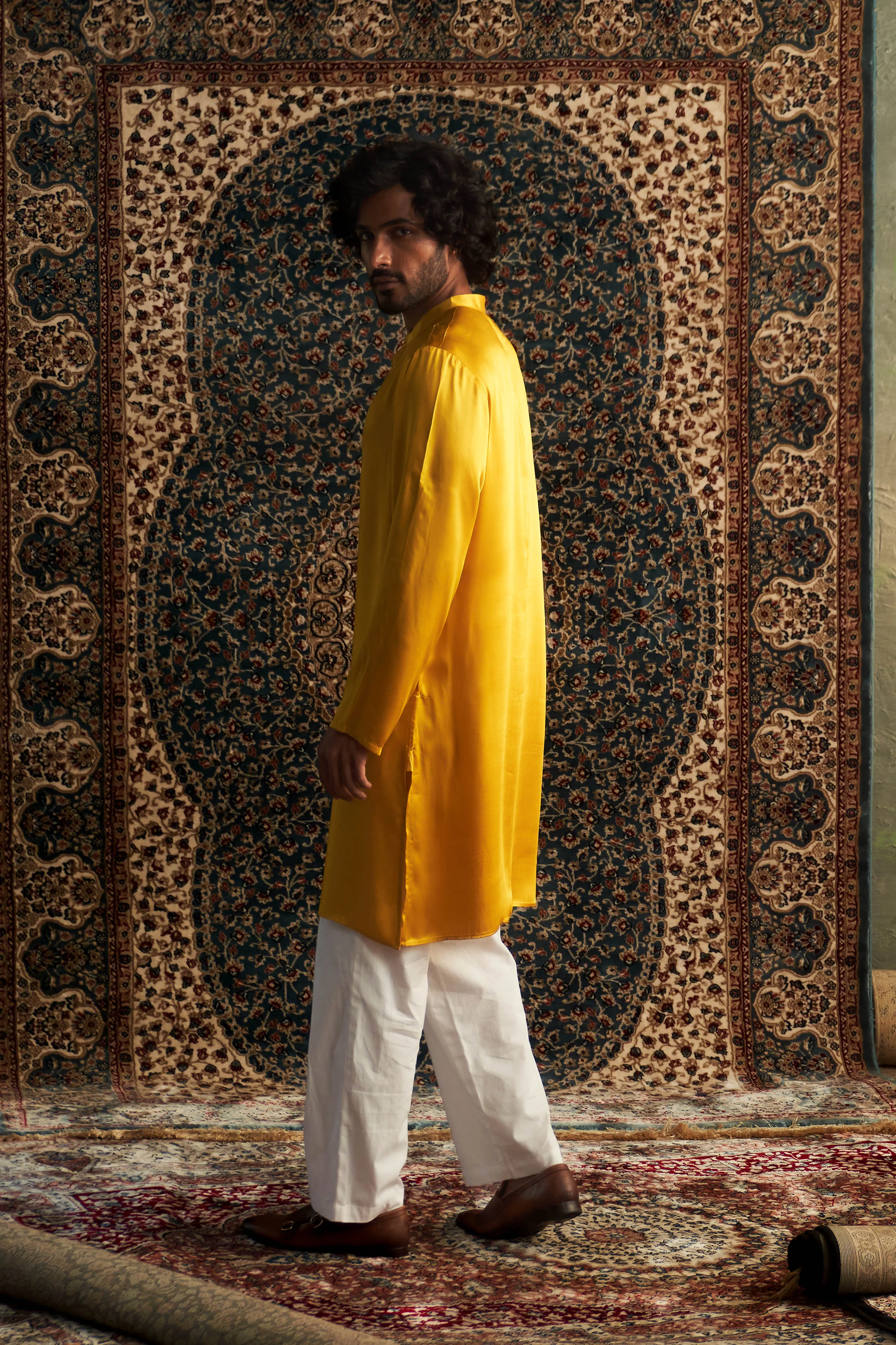 Prarambh Embroidered Placket Kurta
