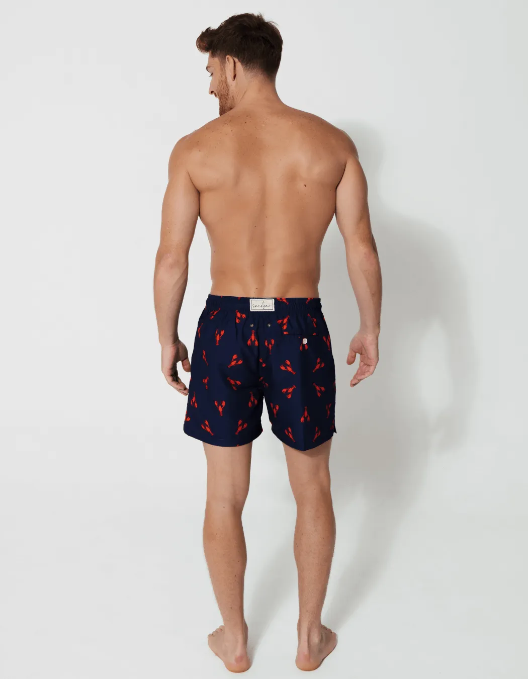 Printed Red Lobster Swim Shorts