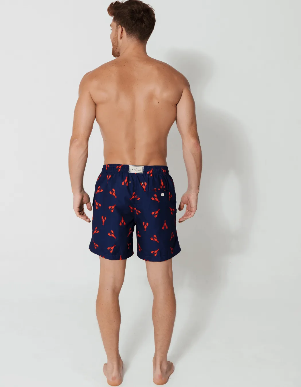 Printed Red Lobster Swim Shorts